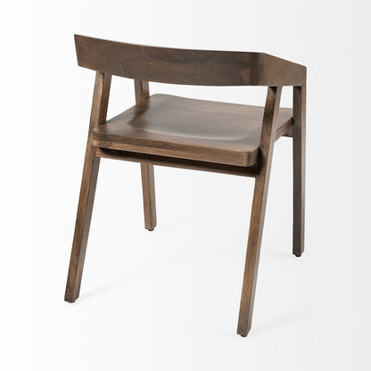 Onyx Brown Solid Wood Dining Chair