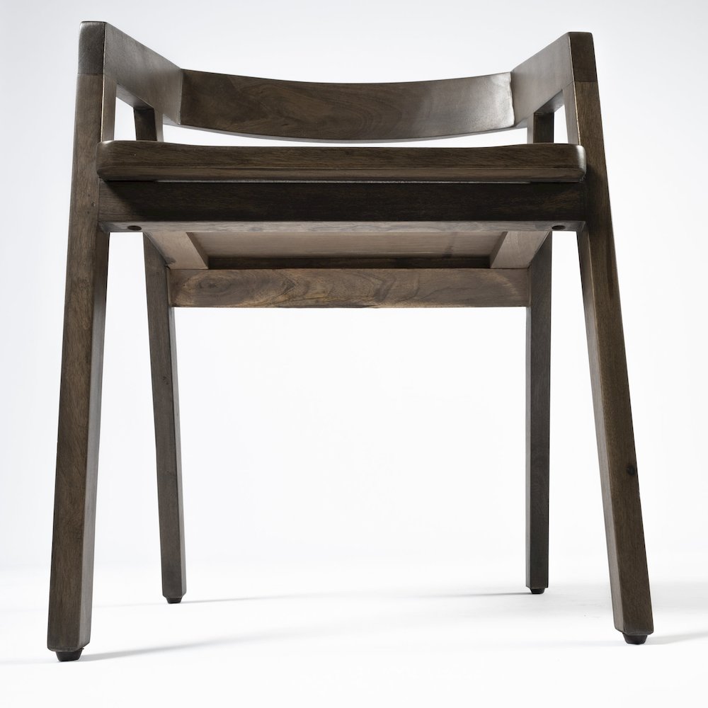 Onyx Brown Solid Wood Dining Chair
