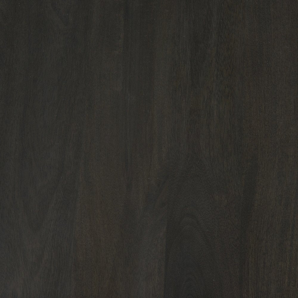 Liesl 54.L x 54.0W x 30.0H Black Wood Circular Top Dining Table