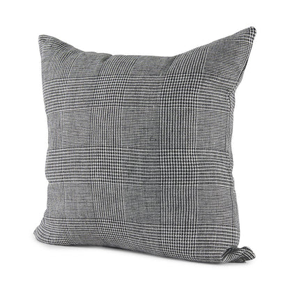 20 X 20 Black And White Fabric Decorative Pillow Cover