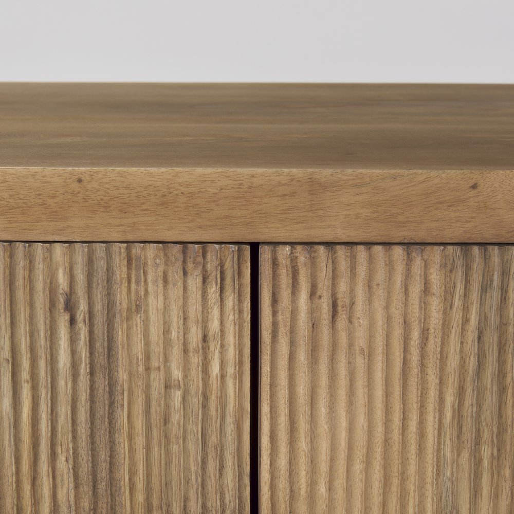 36.0L X 19.5W X 36.0H 2 Door Wood And Metal Cabinet