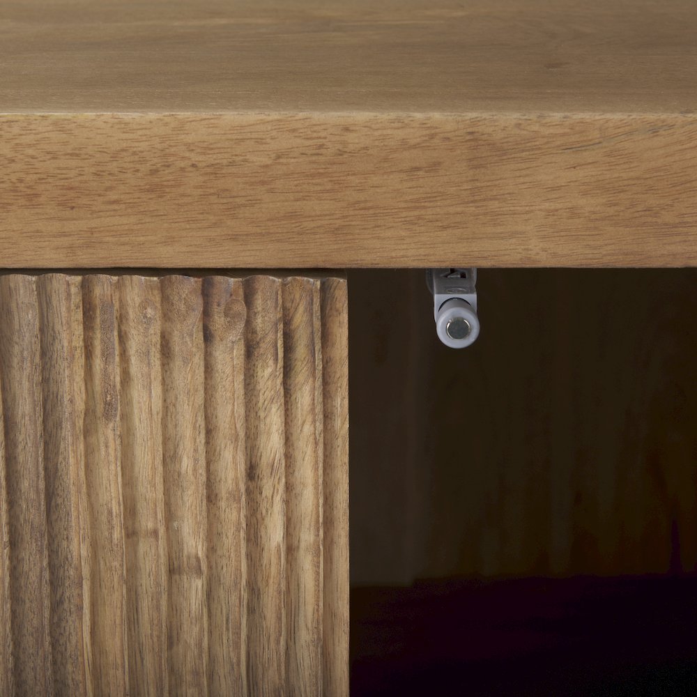 36.0L X 19.5W X 36.0H 2 Door Wood And Metal Cabinet