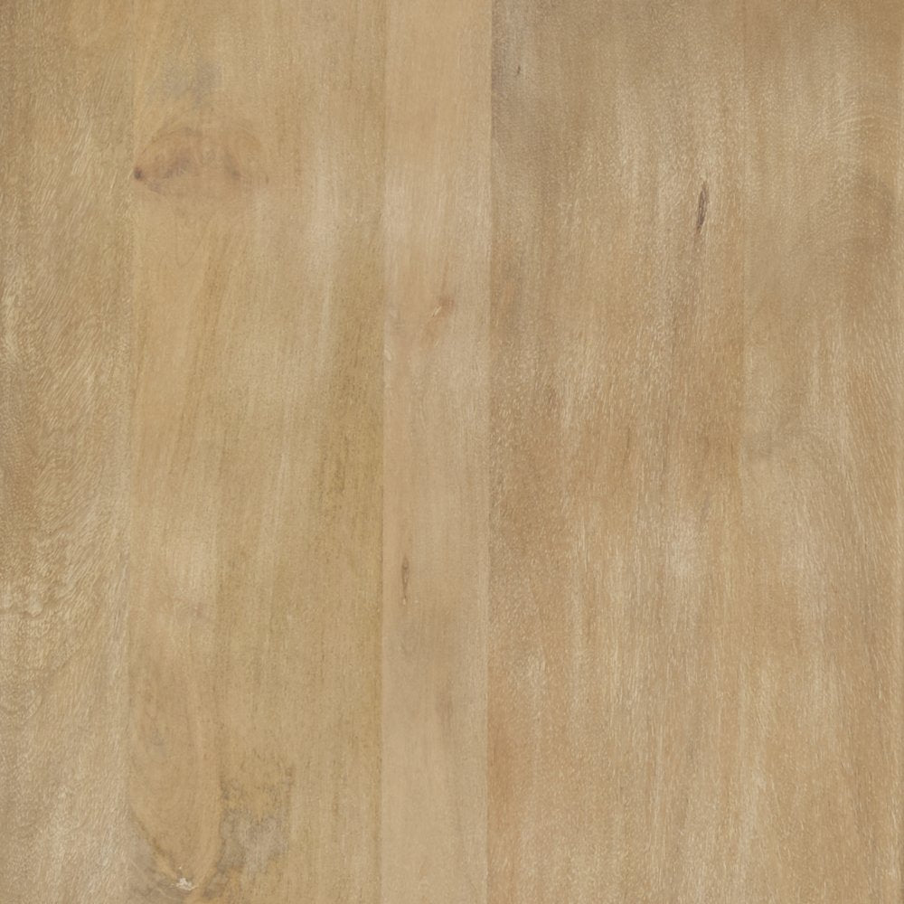 Light Brown Wood Oval Fluted Coffee Table