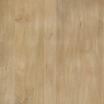 Light Brown Wood Oval Fluted Coffee Table