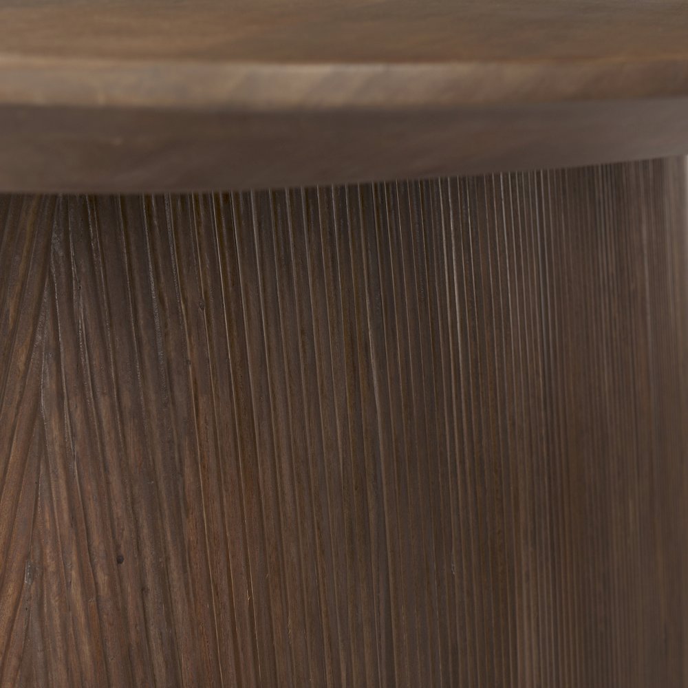 Lance 94"L x 50"W x30"H Medium Brown Solid Wood Oval Dining Table