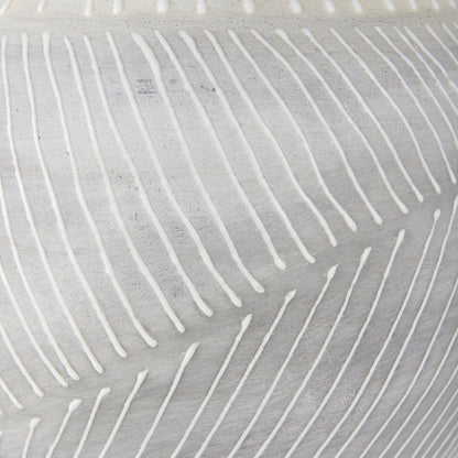 Blume 12.5H Off-White Gray Textured Vase