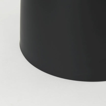 Matte Black Metal Accent Table