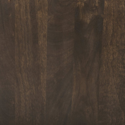 Dark Brown Wood Accent Table