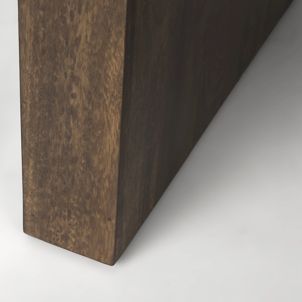 Dark Brown Wood Accent Table