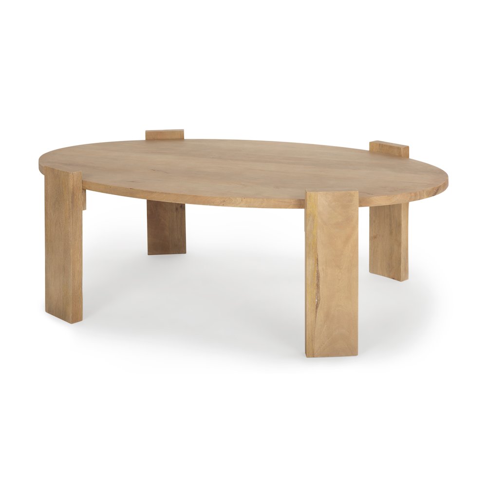 Light Brown Oblong Coffee Table