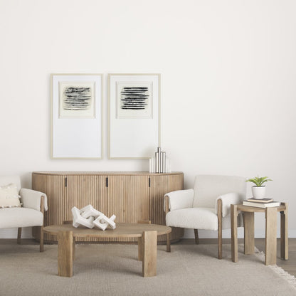 Light Brown Oblong Coffee Table
