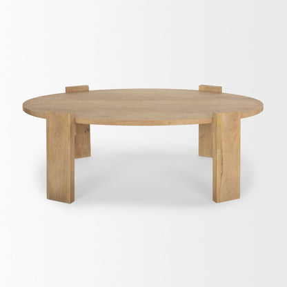 Light Brown Oblong Coffee Table