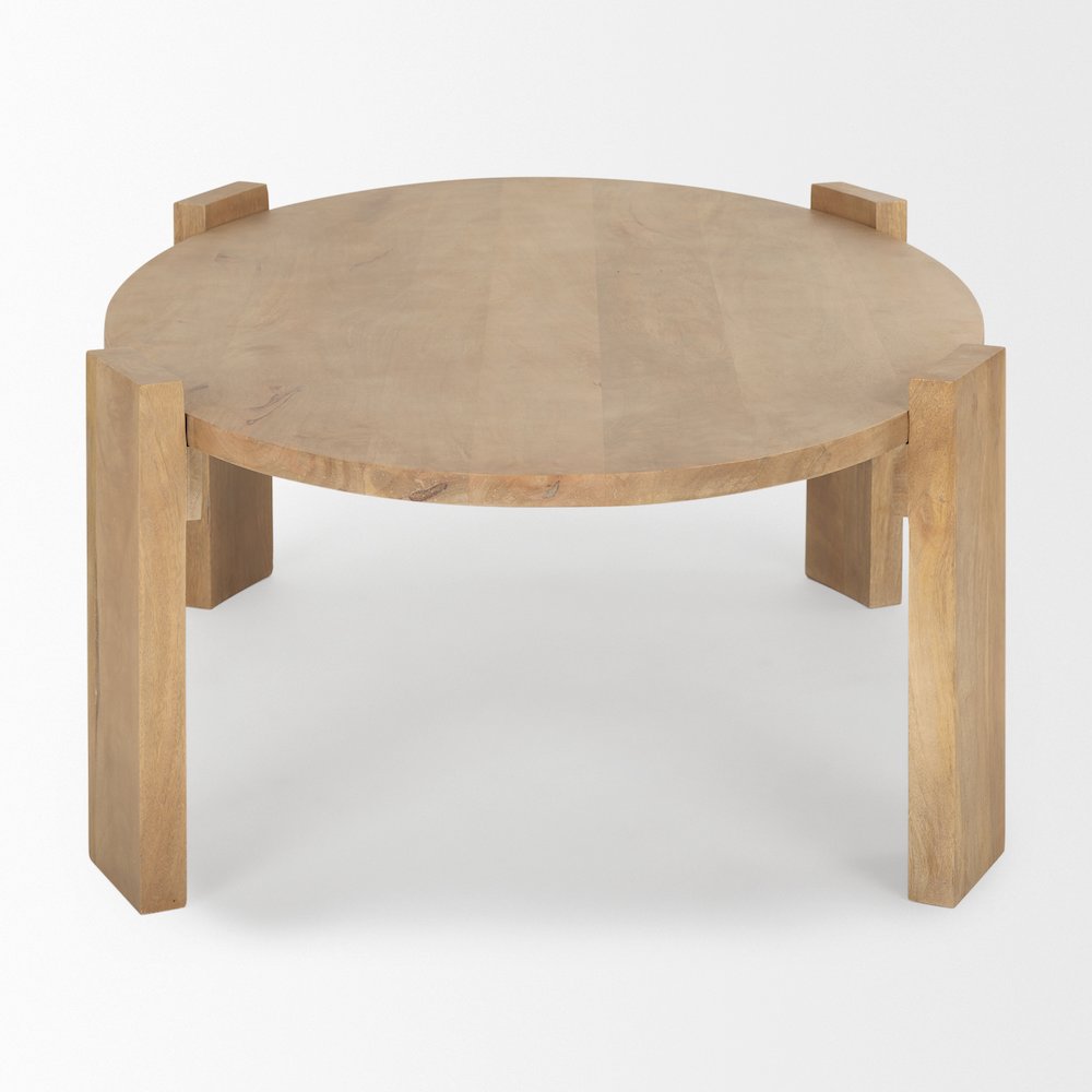 Light Brown Oblong Coffee Table