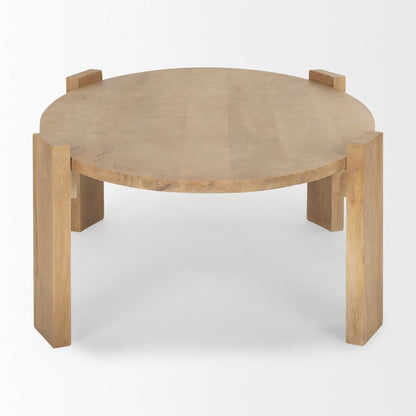 Light Brown Oblong Coffee Table