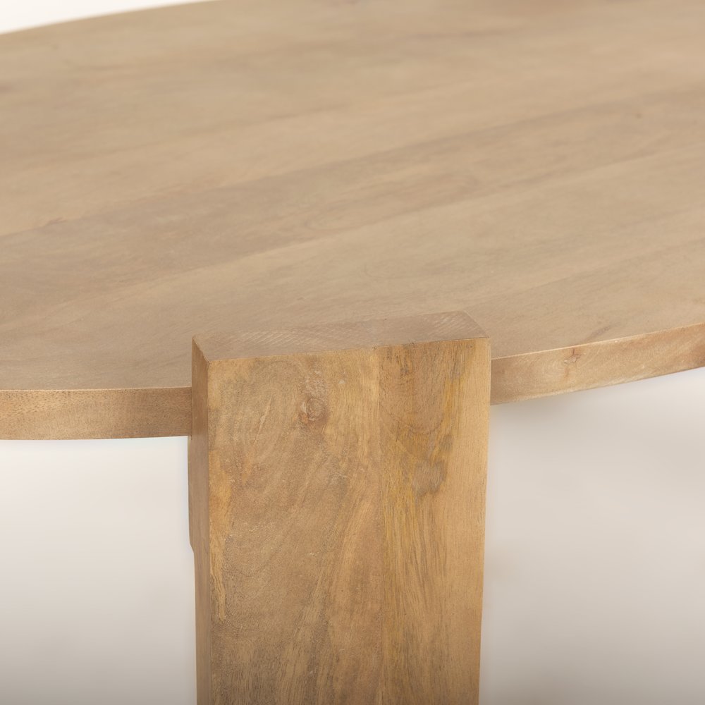 Light Brown Oblong Coffee Table