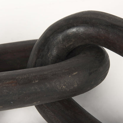 Tayla Large Black-Brown Wood Chain Link