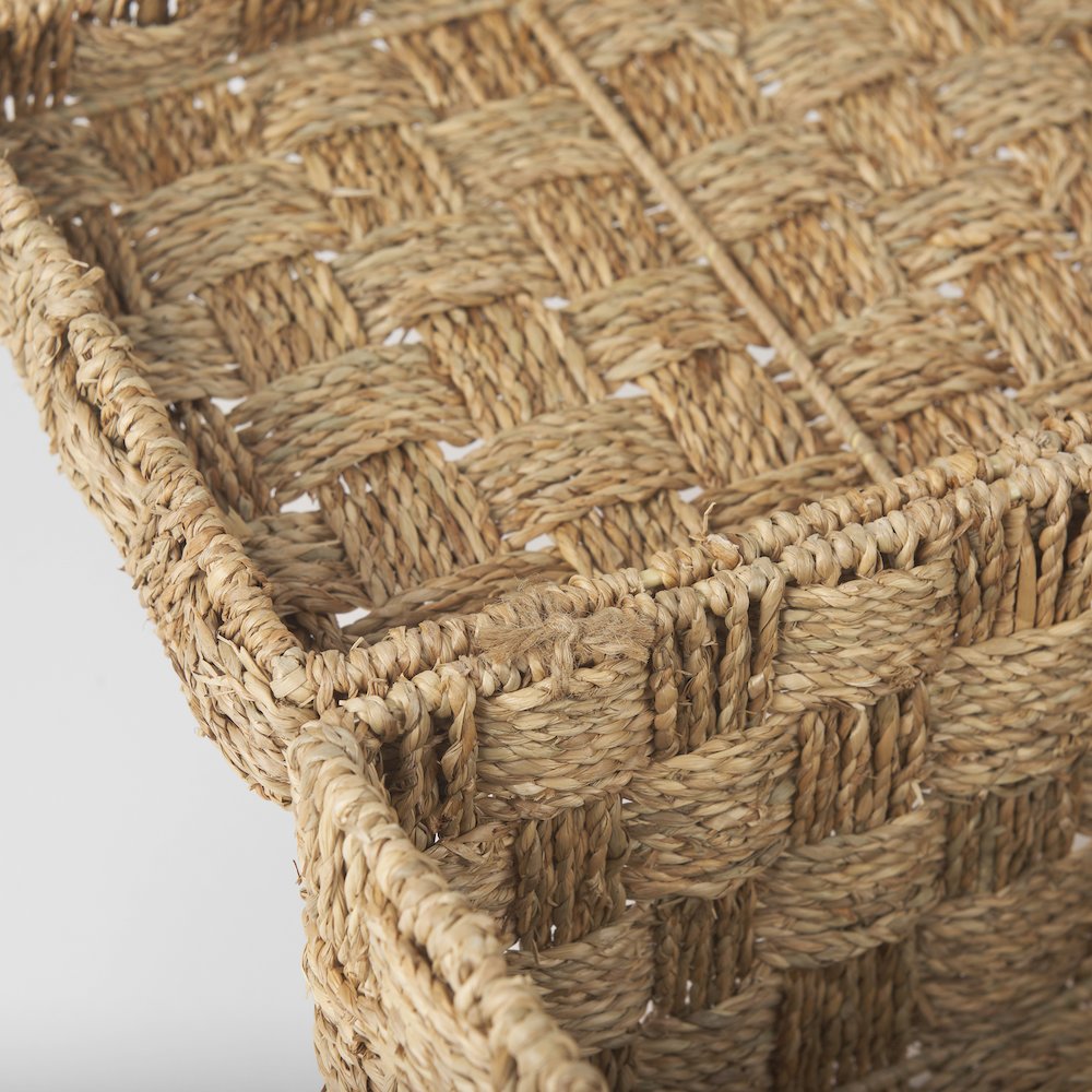 Set Of 2 Seagrass Boxes With Lids