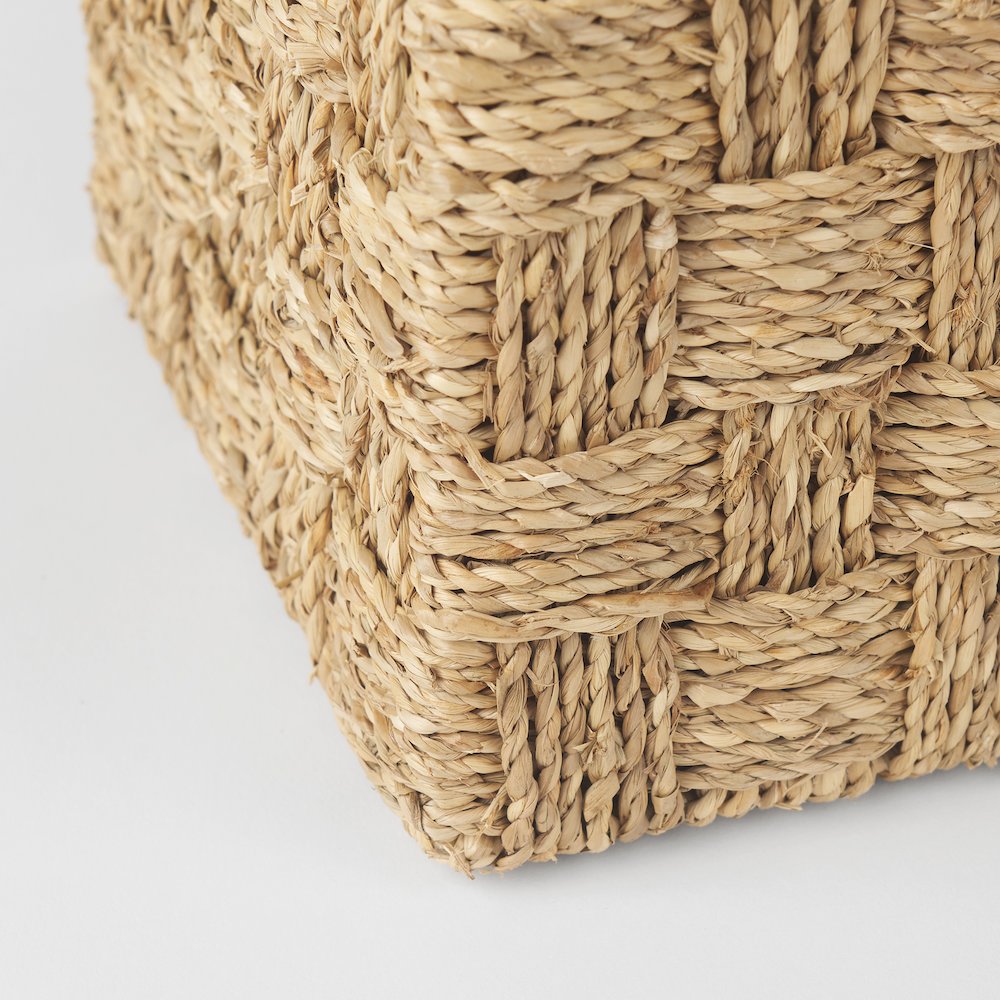 Set Of 2 Seagrass Boxes With Lids