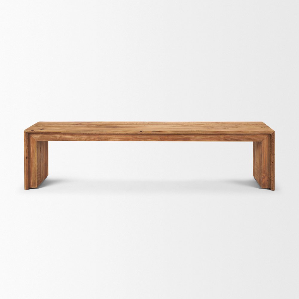 Rectangular Recycled Wooden Bench