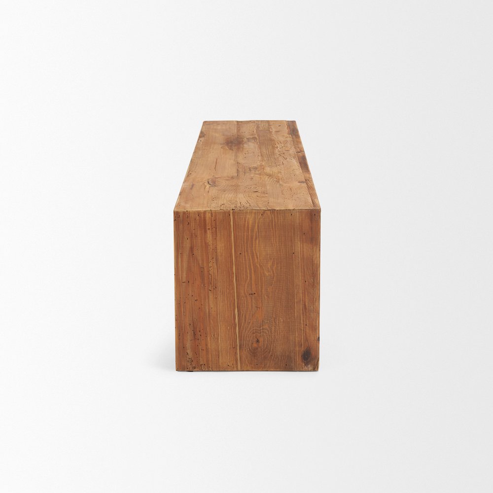 Rectangular Recycled Wooden Bench