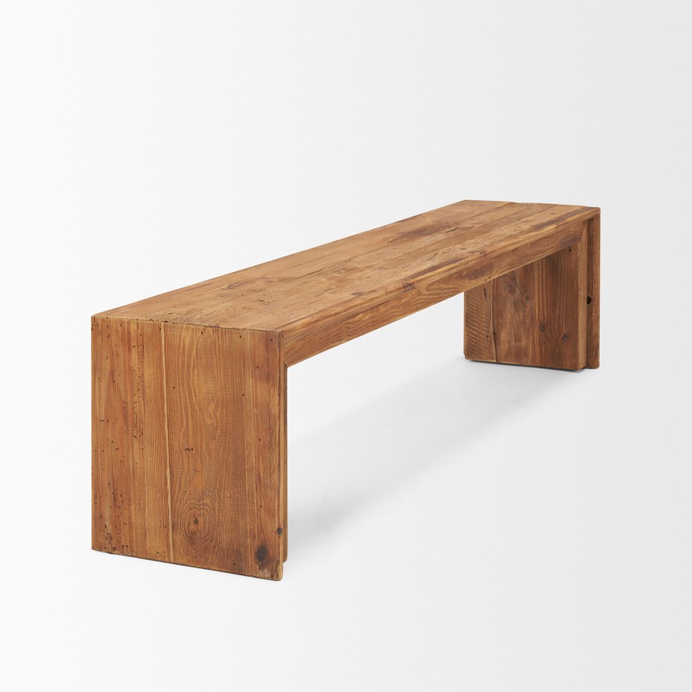Rectangular Recycled Wooden Bench