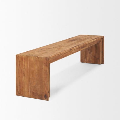 Rectangular Recycled Wooden Bench
