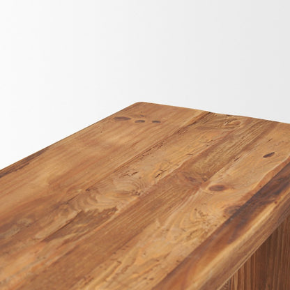 Rectangular Recycled Wooden Bench