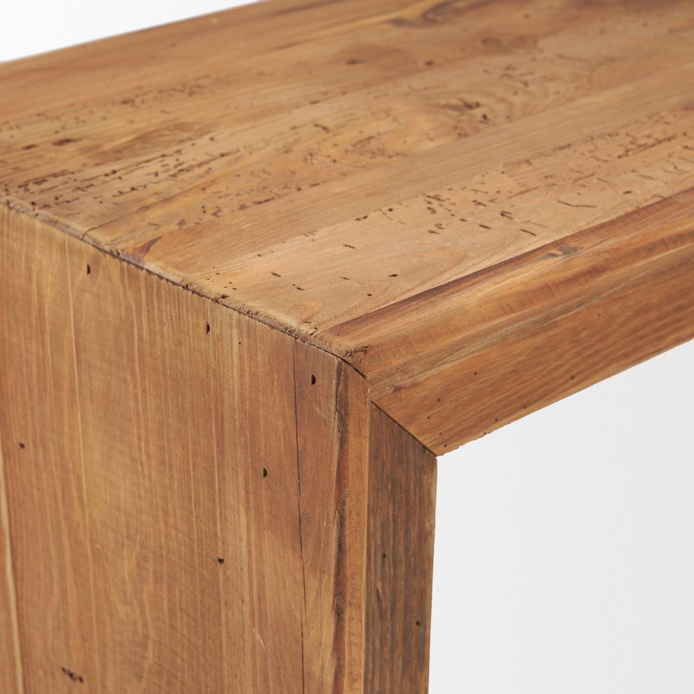 Rectangular Recycled Wooden Bench