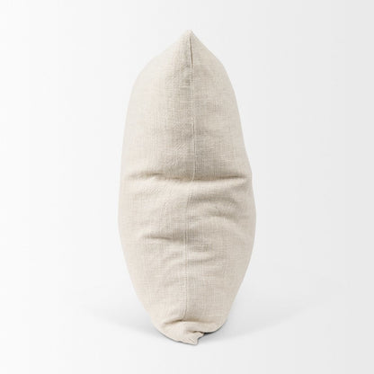 Jacklyn Cream Linen Square Decorative Pillow Cover