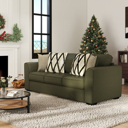 Marvella Living Room Sofa and Loveseat Set, Chenille Upholstery, Accent Pillows