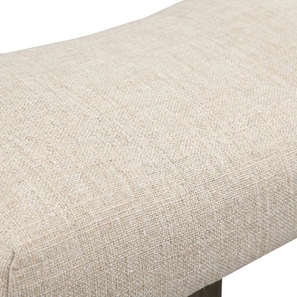 Taupe Button Tufted Counter Height Saddle Stool Set of 2 with Stylish Design
