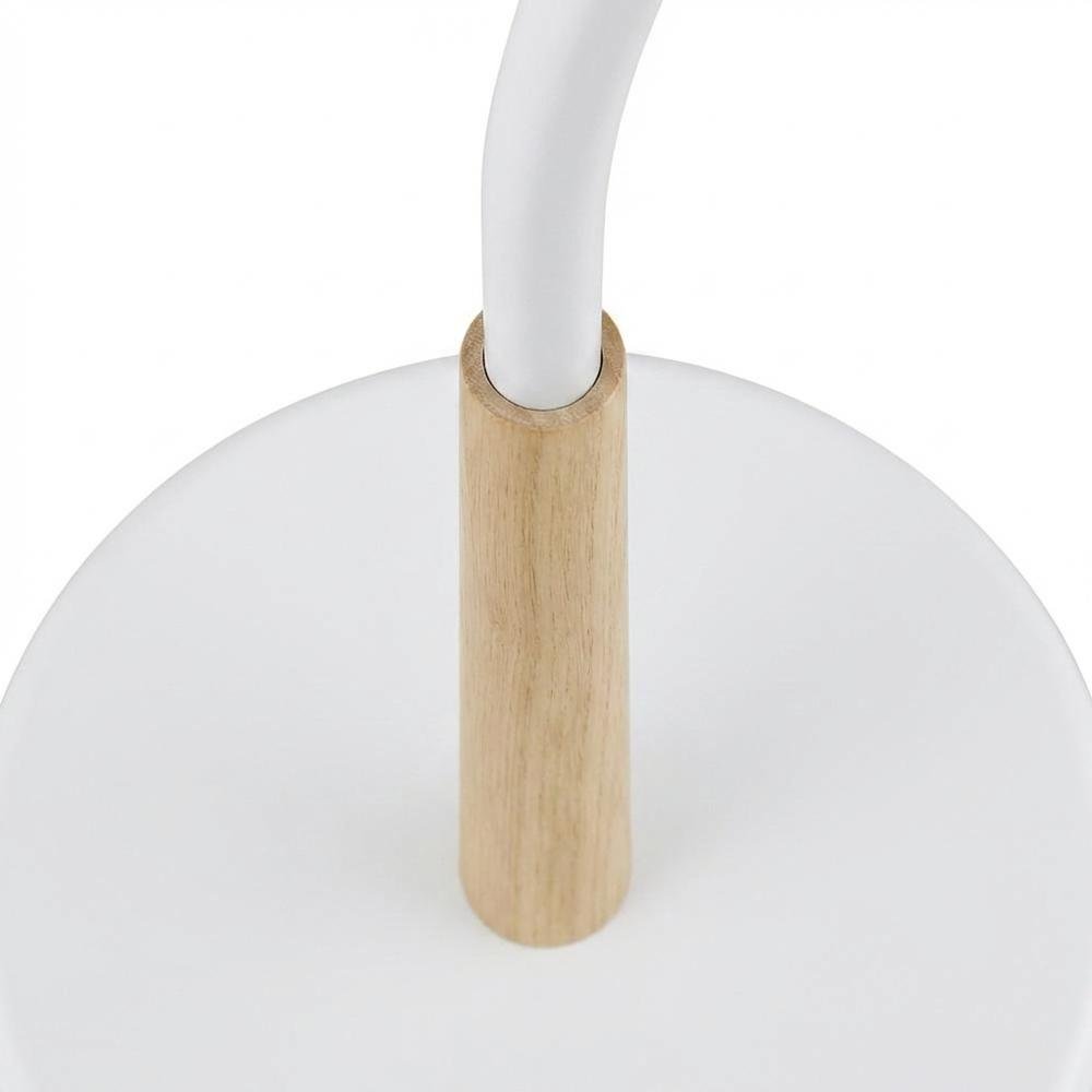 White Metal Oak Standing Coat Rack, Free Standing Hooks, Modern Design