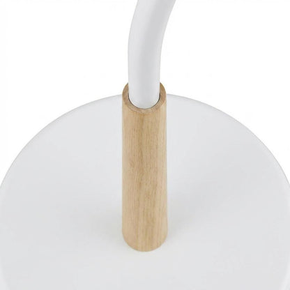 White Metal Oak Standing Coat Rack, Free Standing Hooks, Modern Design