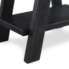 Black, Side Table, Open Shelf, Quality Build, Durable Wood Frame
