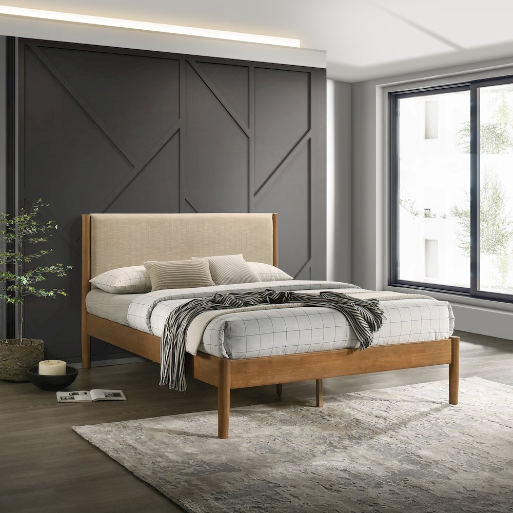 Vichy 6-Pc Bedroom Set with Queen Bed, Dresser, Mirror, 2 Nightstands, Chest