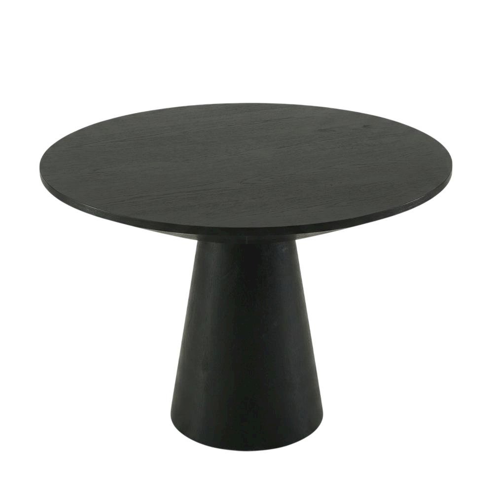 Round Pedestal Dining Table, Contemporary Wood Style, Seats 4