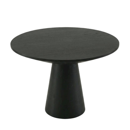 Round Pedestal Dining Table, Contemporary Wood Style, Seats 4