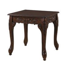 Dark Cherry Finish Wood End Table with Elegant Style