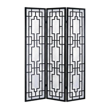 Natural 3-Panel Wood Folding Room Divider, Fabric, 70 Inch