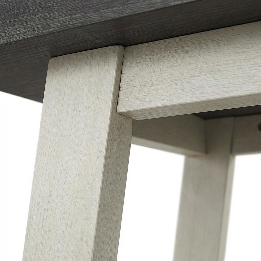 Grey, End Side Table, Open Shelf, Quality Build, Durable Wood Frame