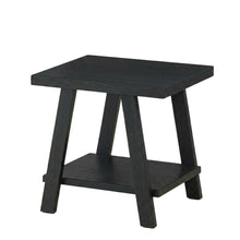 Black, End Side Table, Open Shelf, Quality Build, Durable Wood Frame