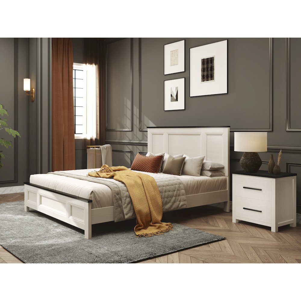 Realynn 4-PC Queen Wood Bedroom Set, Off-White Finish