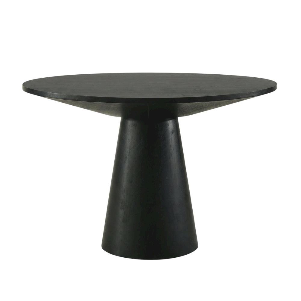 Round Pedestal Dining Table, Contemporary Wood Style, Seats 4