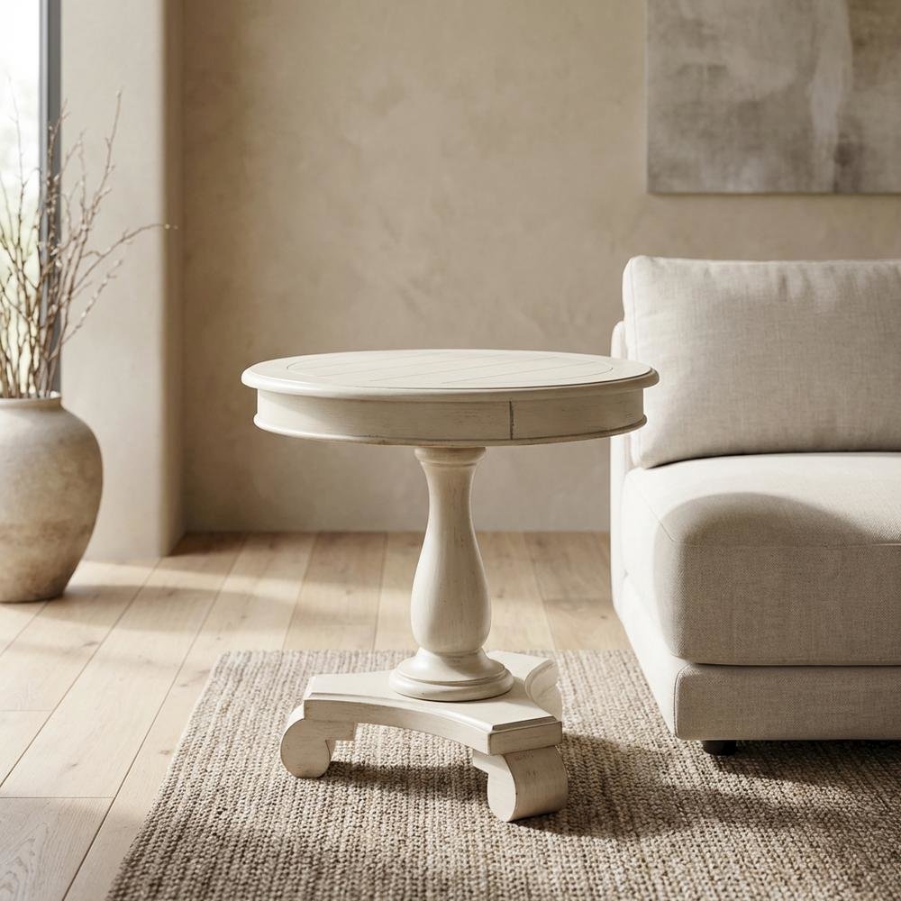 White, Pedestal Table, Pedestal Base, Quality Build
