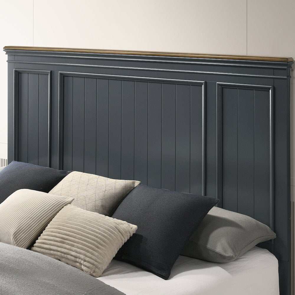 Clelane Wood Bedroom Set Panel Queen Bed, Dresser, Mirror, Nightstand, Chest