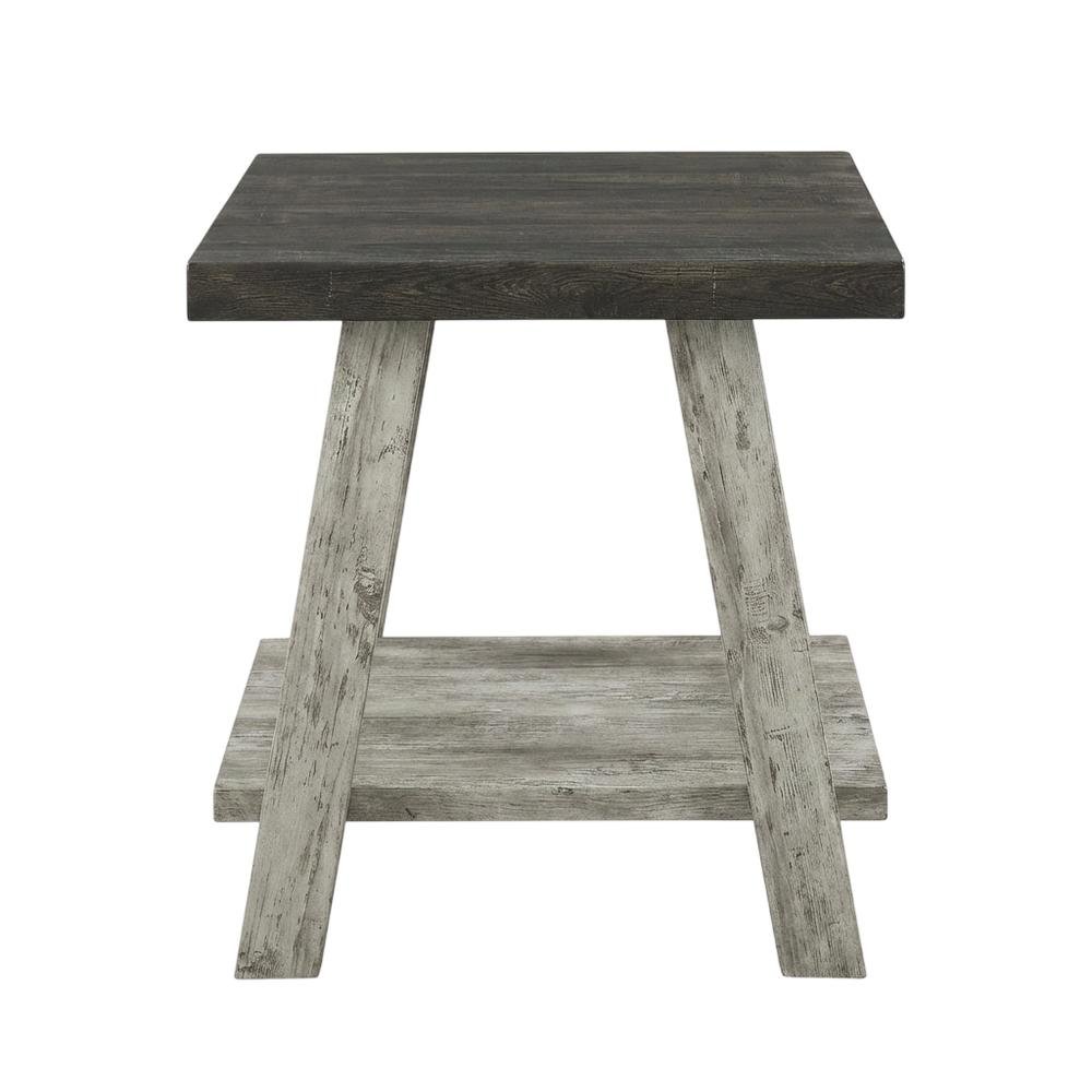 Brown, End Side Table, Open Shelf, Quality Build, Durable Wood Frame