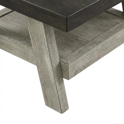 Brown, End Side Table, Open Shelf, Quality Build, Durable Wood Frame