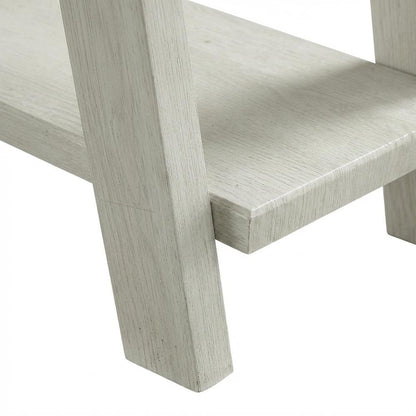Grey, Side Table, Open Shelf, Quality Build, Durable Wood Frame
