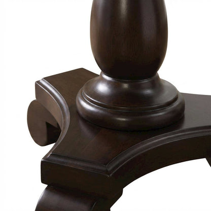 Espresso, Pedestal Table, Pedestal Base, Quality Build