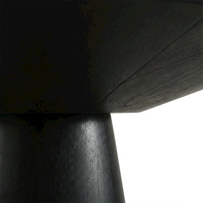 Round Pedestal Dining Table, Contemporary Wood Style, Seats 4